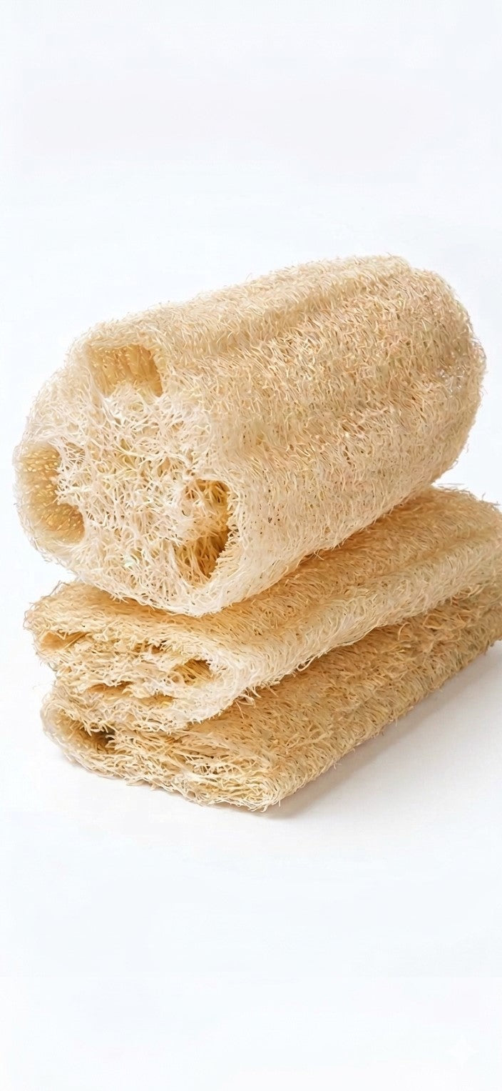 Egyptian loofah with rich foam lather – deep skin cleansing and exfoliation
