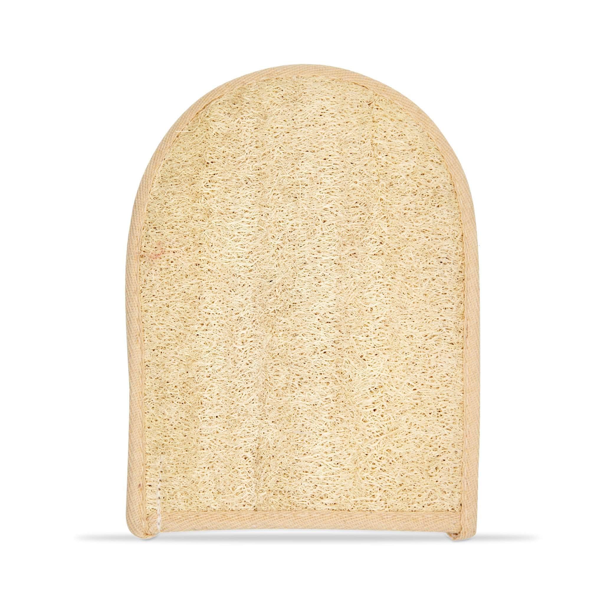 Egyptian natural loofah glove with cotton