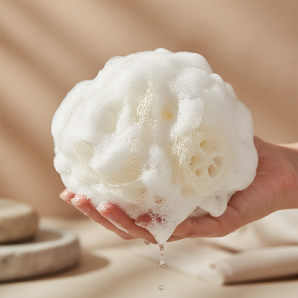 Natural Egyptian Loofah with Rich Foam